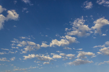 blue sky with white clouds