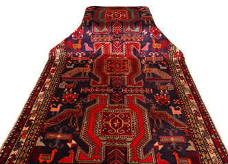 Old and modern Persian Colourful Arabesque and handmade carpet, rug gelim, and Gabbeh with the...