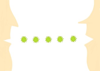 Contagio per droplet coronavirus