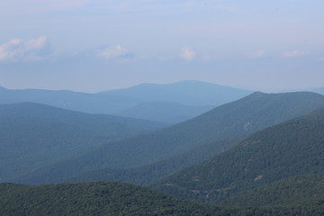mountain landscape with clouds