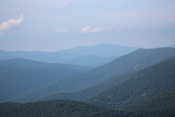 mountain landscape with clouds