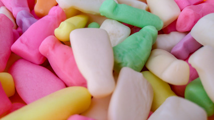 Colourful milk bottle candy, Johannesburg, South Africa