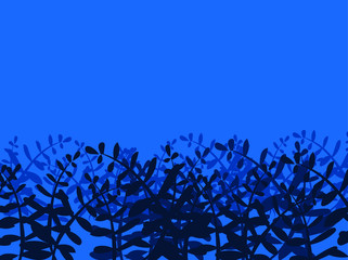 Midnight silhouette scene flat vector illustration