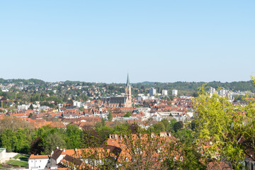 Überblick über die Stadt Graz vom Schlossberg