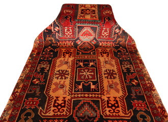 Old and modern Persian Colourful Arabesque and handmade carpet, rug gelim, and Gabbeh with the...