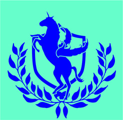 Tattoo tribal horse print embroidery graphic design vector art