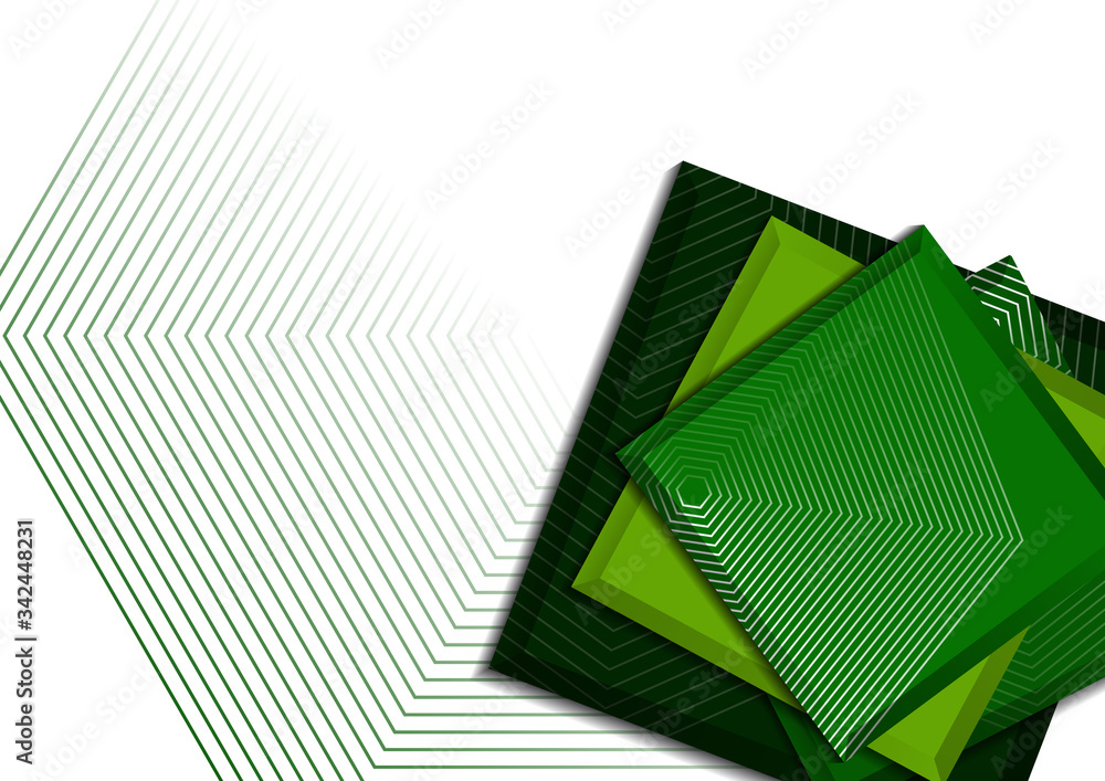 Poster overlaid squares with lines texture and shadow. abstract business background. corporate design templ
