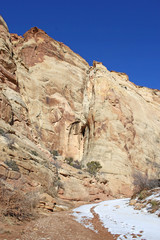 Fototapeta premium Capitol Reef National Park, Utah, in winter 