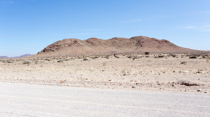 A landscape in the skeleton coast