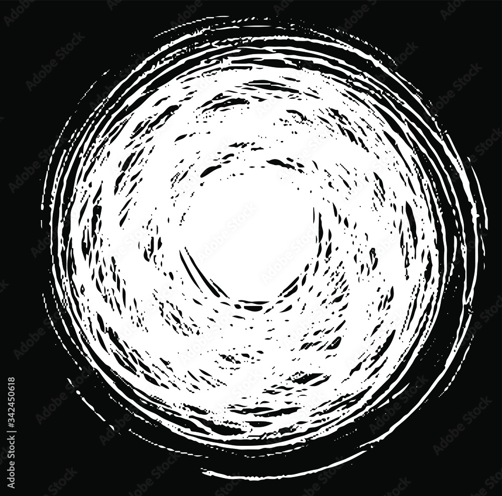 Poster circular texture. distressed uneven grunge background. abstract vector illustration. overlay to crea
