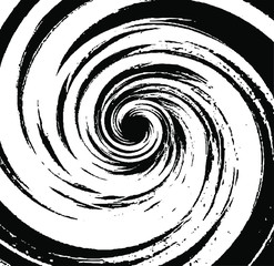 Circular texture. Distressed uneven grunge background. Abstract vector illustration. Overlay to create interesting effect and depth. Isolated on white background.EPS10.