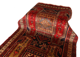 Old and modern Persian Colourful Arabesque and handmade carpet, rug gelim, and Gabbeh with the...