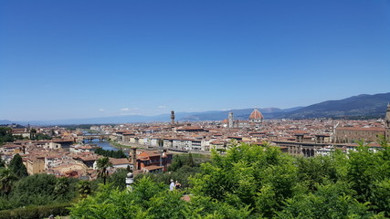 Fototapeta na wymiar Florenz, Toskana, Italien Aussicht über die Stadt