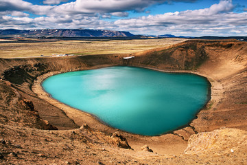 Volcano crater Viti