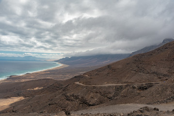 Cofete beach Canary Island of Fuerteventura