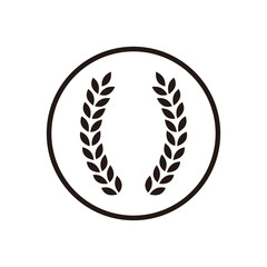 Laurel wreath icon illustration symbol