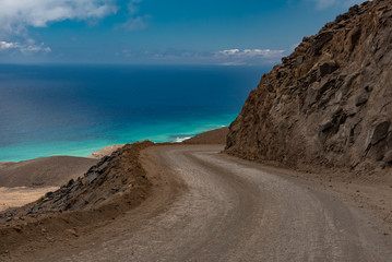 Cofete beach Canary Island of Fuerteventura