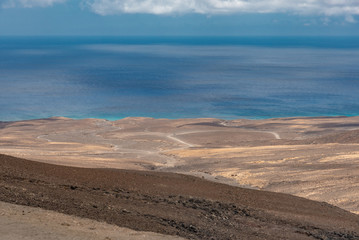 Cofete beach Canary Island of Fuerteventura