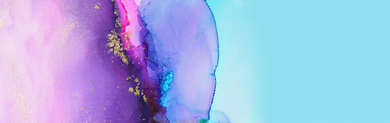  Abstract blots background. Alcohol ink colors. Marble horizontal texture.
