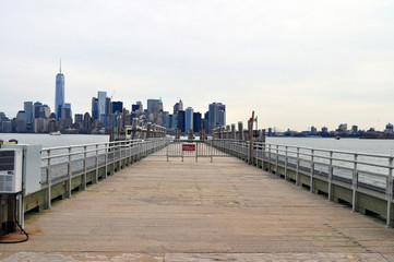 Obraz premium new york city skyline from staten island