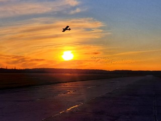 sunset on the beach