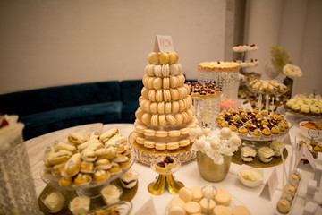 delicious candy bar with various sweets