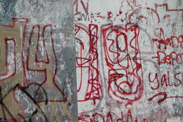 graffiti on the wall