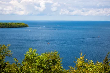 Fotobehang landscape with lake and sky in door county, wisconsin © Gottography