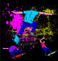 skateboard, graphic, design, illustration, vector, embroidery, art, skate, print, fashion, background, board, cartoon, typography, fun, skater, shirt, sport, symbol, urban, retro, vintage, cool, skate