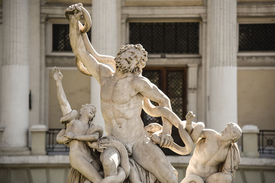 A copy of the statue of Laokoon in Odessa, near the museum