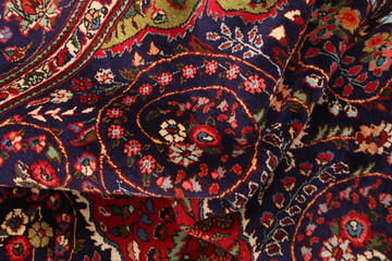 Old and modern Persian Colourful Arabesque and handmade carpet, rug gelim, and Gabbeh with the...