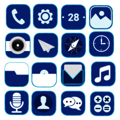 Blue Light themed Android Icon
