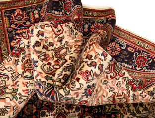 Old and modern Persian Colourful Arabesque and handmade carpet, rug gelim, and Gabbeh with the...