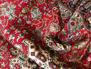 Old and modern Persian Colourful Arabesque and handmade carpet, rug gelim, and Gabbeh with the...