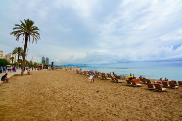 panorama of the city of Barcelona in Spain