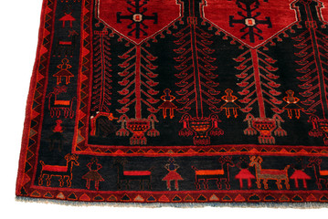 Old and modern Persian Colourful Arabesque and handmade carpet, rug gelim, and Gabbeh with the...