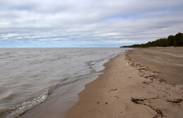 Lake Erie in fall