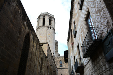 panorama of the city of Barcelona in Spain