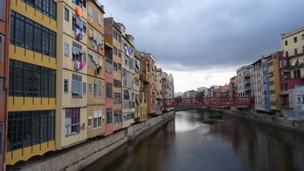 Fototapeta premium Girona is a swarm city in Catalonia with wonderful stone walls