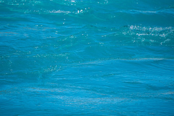 bright turquoise water in Patagonia