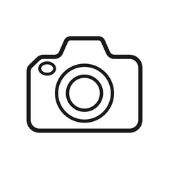 camera icon in trendy flat style
