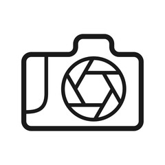 camera icon in trendy flat style