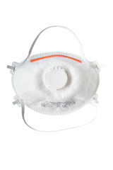 N100 or FFP3 grade respirator mask, isolated on white with clipping mask.
