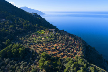 Country and Mediterranean Sea