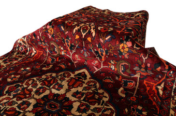 Old and modern Persian Colourful Arabesque and handmade carpet, rug gelim, and Gabbeh with the...
