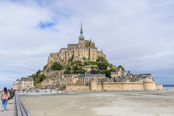 Fototapeta na wymiar Mont Saint-Michel, from the Normandy region