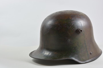 Fototapeta premium WW1 German M17 camouflage helmet
