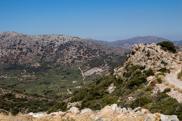 Fototapeta na wymiar Mountains in the centre of Crete