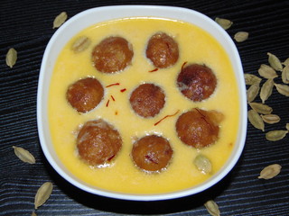 Indian sweet dish prepared and served