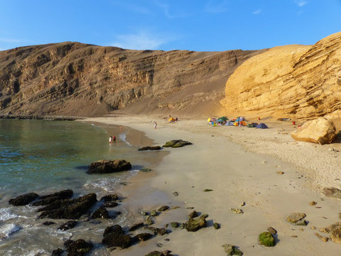 La Mina Beach in Paracas National Reserve, Peru.